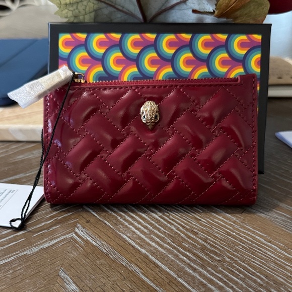 Kurt Geiger Handbags - Kurt Geiger London Kensington Quilted Leather Bifold Wallet red patent leather